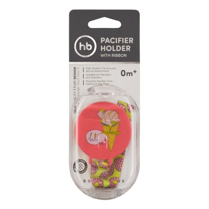 Держатель Happy Baby для пустышки &quot;PACIFIER HOLDER&quot; pink