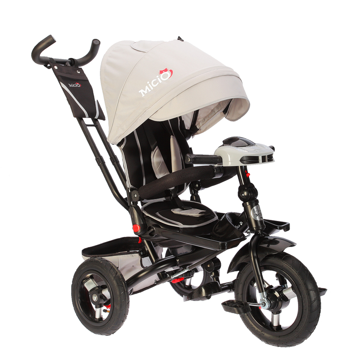 Велосипед трехколесный Micio Comfort Plus 2018, надувные колеса 12&quot;/10&quot;, цвет серый