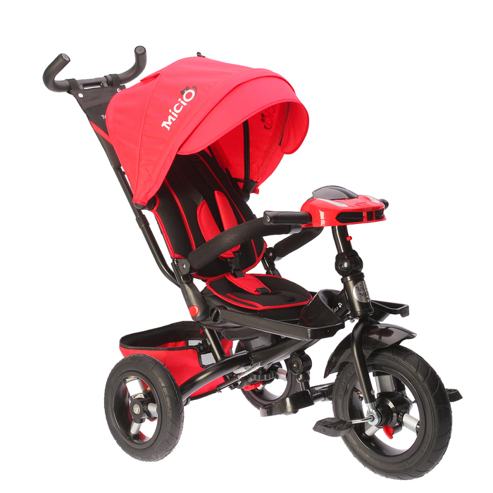 Велосипед трехколесный Micio Comfort Plus 2018, надувные колеса 12&quot;/10&quot;, цвет красный