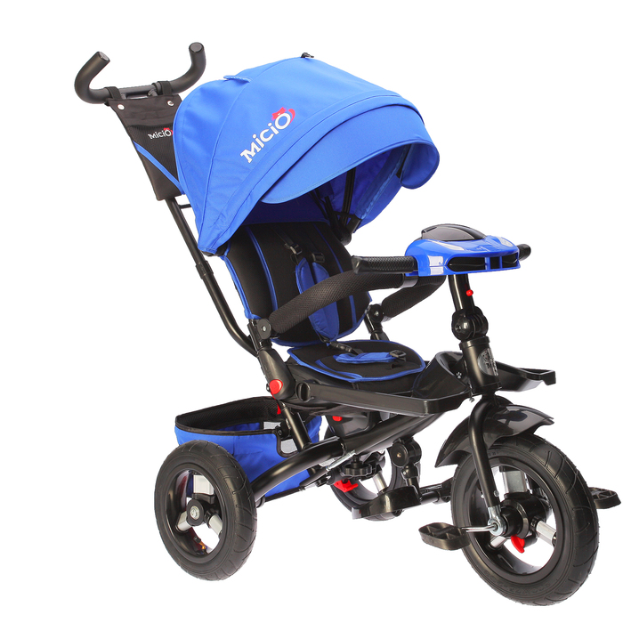 Велосипед трехколесный Micio Comfort Plus 2018, надувные колеса 12&quot;/10&quot;, цвет синий