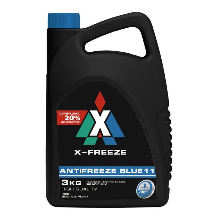 Антифриз X-Freeze Blue, 3кг