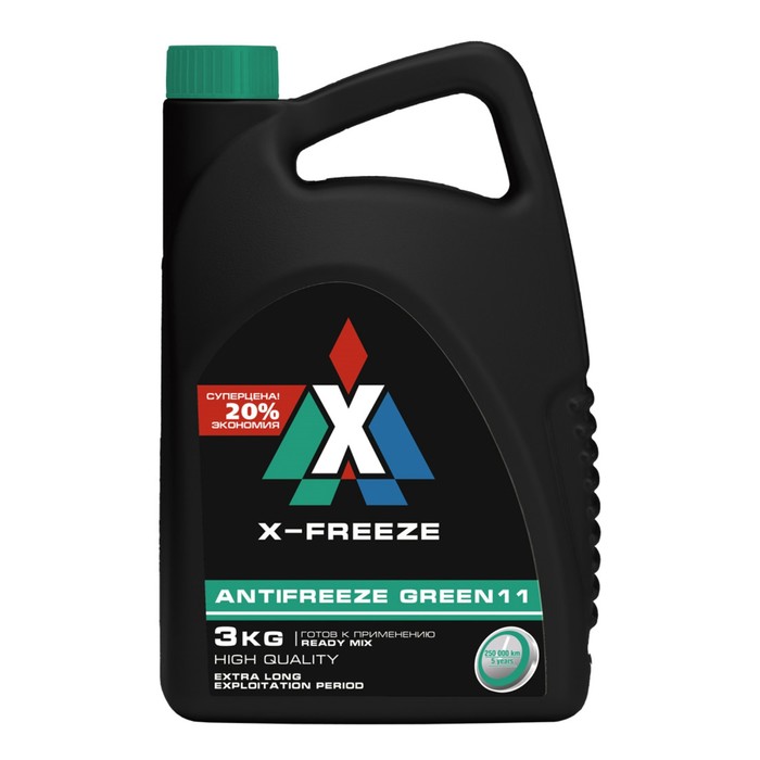 Антифриз X-Freeze Green, 3кг