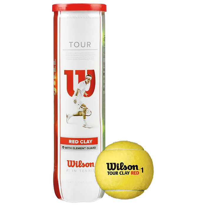 Мяч теннисный WILSON Tour Clay Red, арт. WRT110800,TF и USTA 4 шт