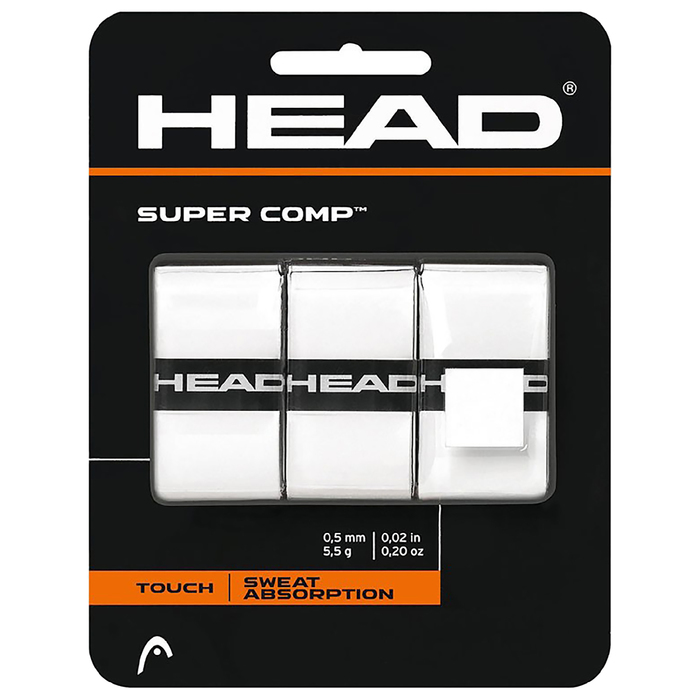 Овергрип Head Super Comp, арт.285088-WH, 0.5 мм, 3 шт