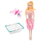The shopping cart "Mini supermarket" with a doll, MIX