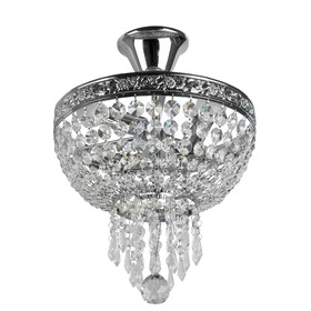 Люстра потолочная Phillis 3x40Вт E14 хром 30x30x40см