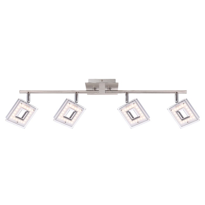 Спот KERSTIN 4x3,3Вт LED матовый никель 69x17,6см