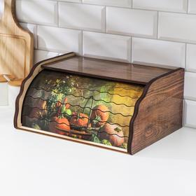 Хлебница деревянная «Поляна», 28×38,5×18 см