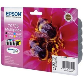 Картридж струйный Epson T0735 черный/голубой/пурпурный/желтый набор карт. для Epson C79/C110/CX3900/