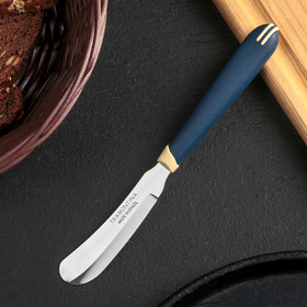 Нож кухонный для масла Multicolor, лезвие 7,5 см, сталь AISI 420, цвет синий