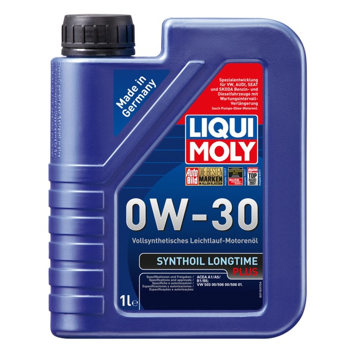 Моторное масло LiquiMoly  0W-30 Syntohoil Longtime Plus синтетическое SJ/CF А5/В5, 1 л