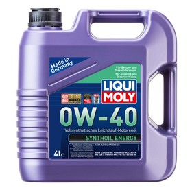 Масло моторное  LiquiMoly  0W-40 Syntohoil Energy, 4 л 3333691