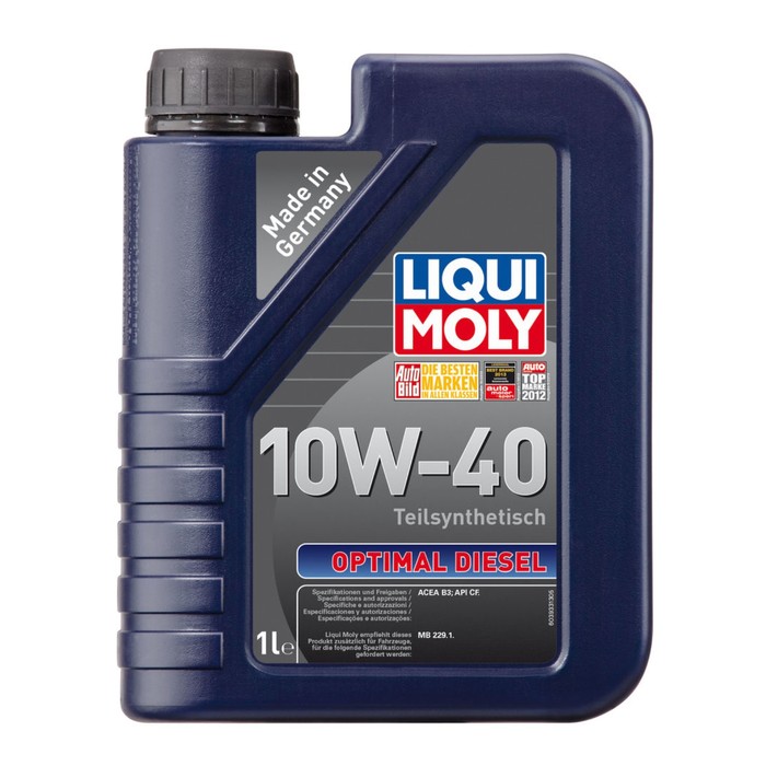 Моторное масло LiquiMoly 10W-40 Optimal Diesel HC п/синтетическое CF В3, 1 л