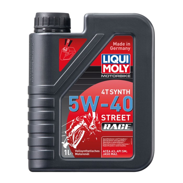 Моторное масло LiquiMoly 4Т  5W-40 Racing Synth синтетическое SL/A3-04/MA-2, 1 л