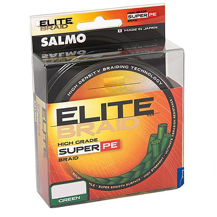 Леска плетёная Salmo Elite Braid Green 125 м, d=0,13 мм, тест 5,9 кг