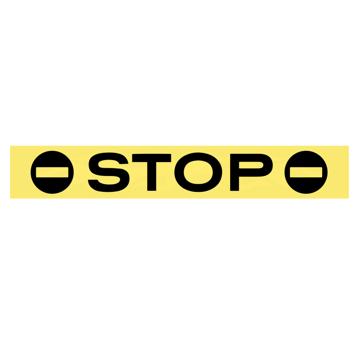 Наклейка на стоп сигнал на заднее стекло "STOP"
