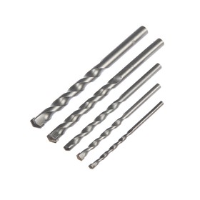 A set of drill bits for concrete TUNDRA basic, plain shank, 4-5-6-8-10 mm, 5 PCs