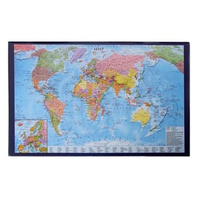 Покрытие настольное 38 × 59 см, Calligrata, «Карта мира»