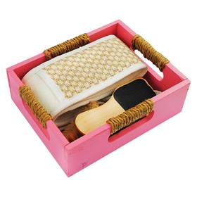 Банный набор Beauty Format, мочалка пояс, щетка для рук, пемза, терка для ног (45852-4380)