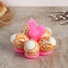 Candle stand for 5 eggs "the Golden Cockerel"