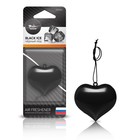 Ароматизатор подвесной пластик "Сердце" AFSE003, черный лед - фото 7986483