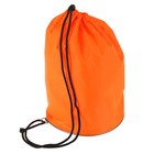 Bag for shoes and ball, Standard, round bottom, 360х220 mm, orange