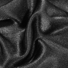 Ткань плательная, креп - сатин, ширина 150 см, цвет чёрный
