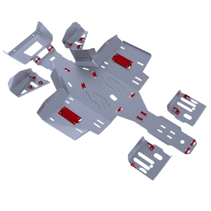 Комплект защит днища Rival для Polaris Sportsman touring ATV 570  2014-2015, 444.7414.2