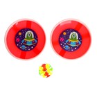 Игра-липучка «Монстрик», набор: 2 тарелки 18 см, шарик, цвета МИКС - фото 107631289