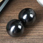 Magnetic balls black 2 PCs set d=3.5 cm