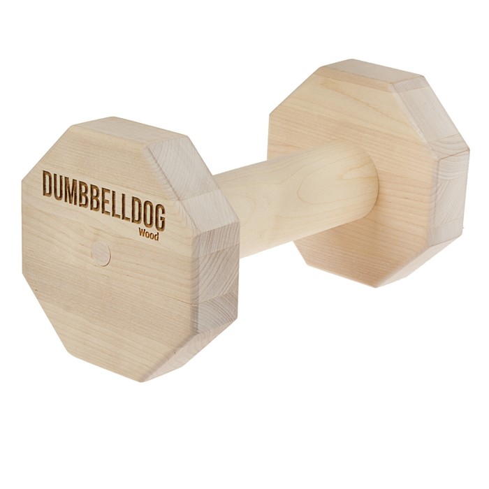 Снаряд для апортировки Dumbbelldog wood большой, дерево, 1000 г