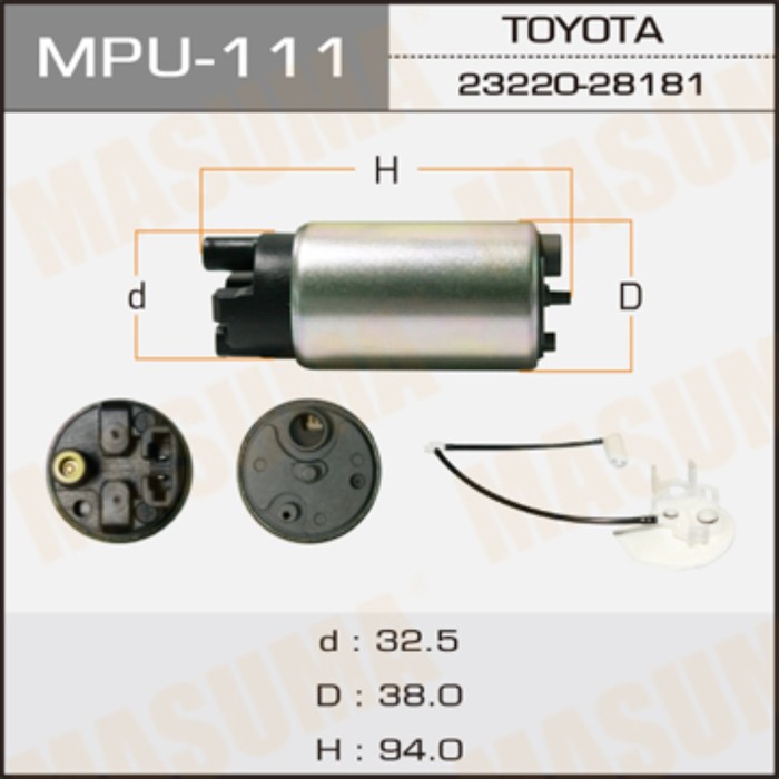 Бензонасос  Masuma MPU111