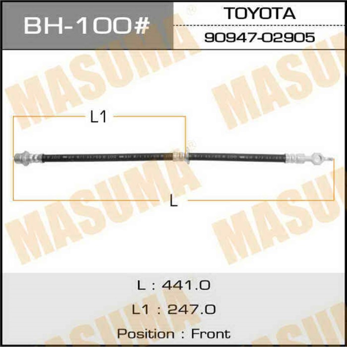 Шланг тормозной  Masuma BH100