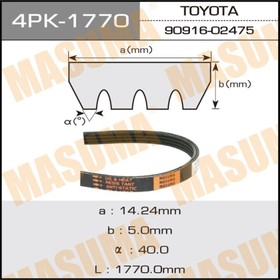 Ремень приводной  Masuma 4PK1770 3382315