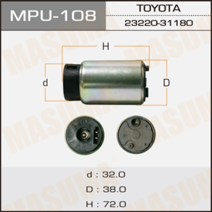 Бензонасос  Masuma MPU108