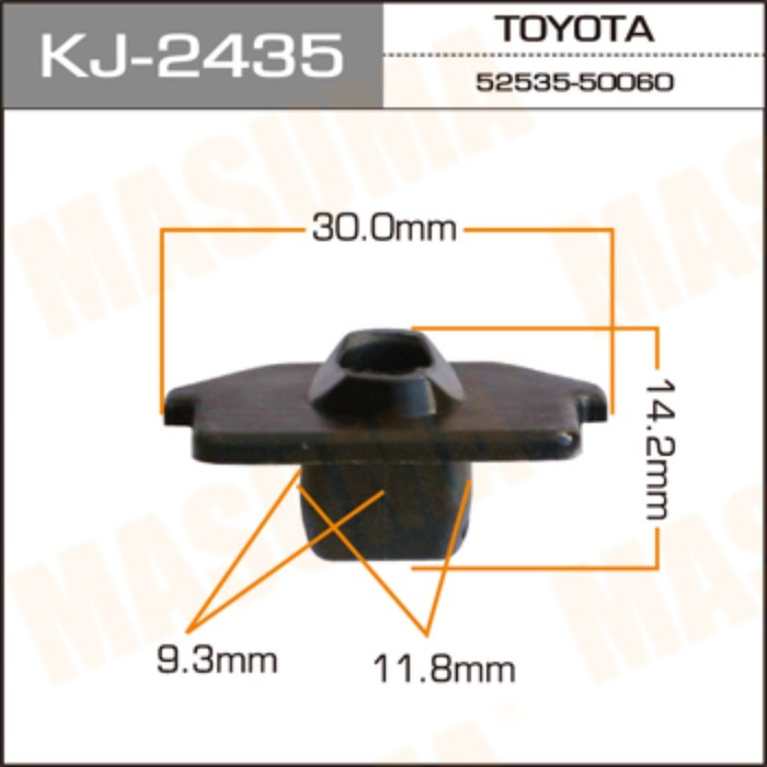 Клипса крепежная  Masuma KJ2435