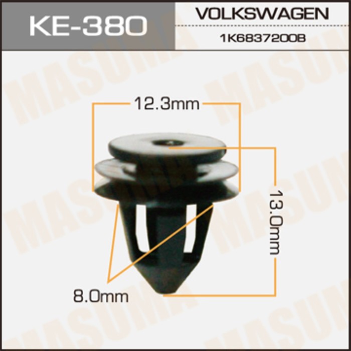 Клипса крепежная  Masuma KE380