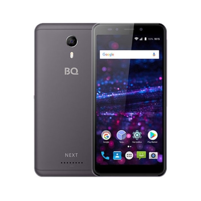 Смартфон BQ S-5522 Next Gray 18:9. 5,45&quot; FW+,960*480, 8Gb, 1GbRAM, 5Mp+5Mp