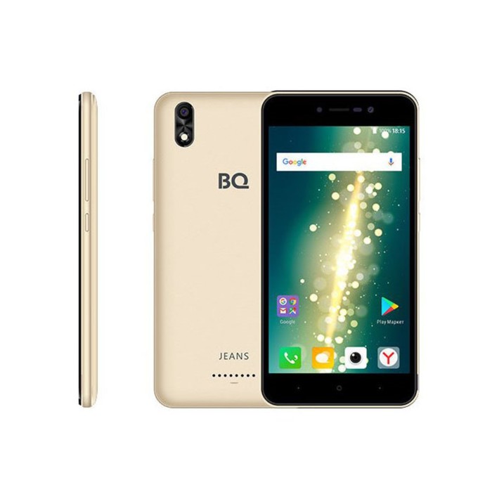 Смартфон BQ S-5591 Jeans Gold 5,5&quot; IPS, 1280*720, 8Gb, 1Gb RAM, 5Mp+5Mp,цвет золотой   337737