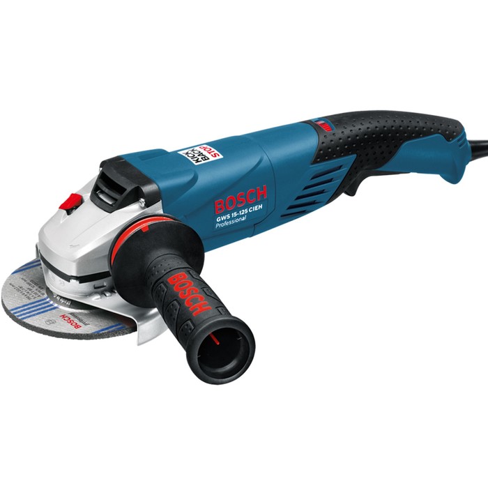 Угловая шлифмашина Bosch GWS 15-125 CIEH(0.601.830.322), 1500Вт, диск 125 мм, 11000 об/мин