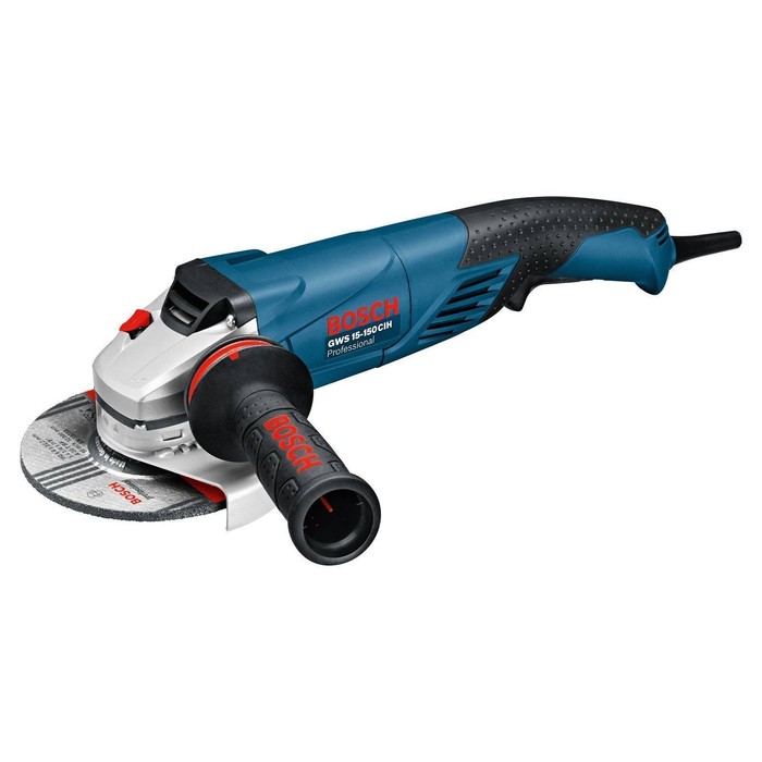 Угловая шлифмашина Bosch GWS 15-150 CIH (0.601.830.522), 1500 Вт, диск 150 мм, 9300 об/мин