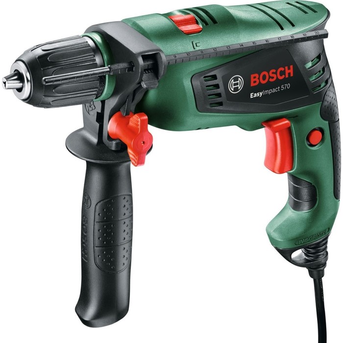 Ударная дрель Bosch EasyImpact 570 (0.603.130.120), 570 Вт, БЗП 13 мм, 3000 об/мин, кейс