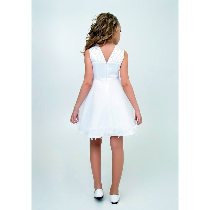 Длинное белое платье для девочки