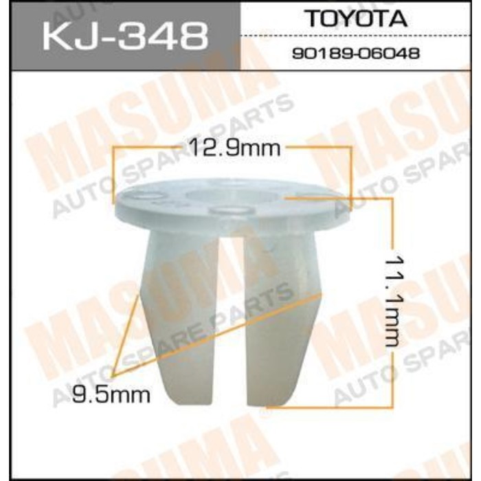 Клипса крепежная  Masuma KJ348