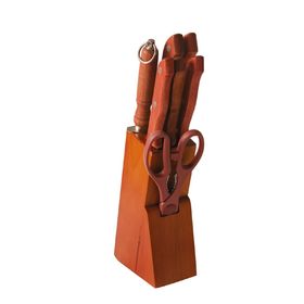 Набор ножей Atlantis «Ника»,цвет коричневый, 8 предметов