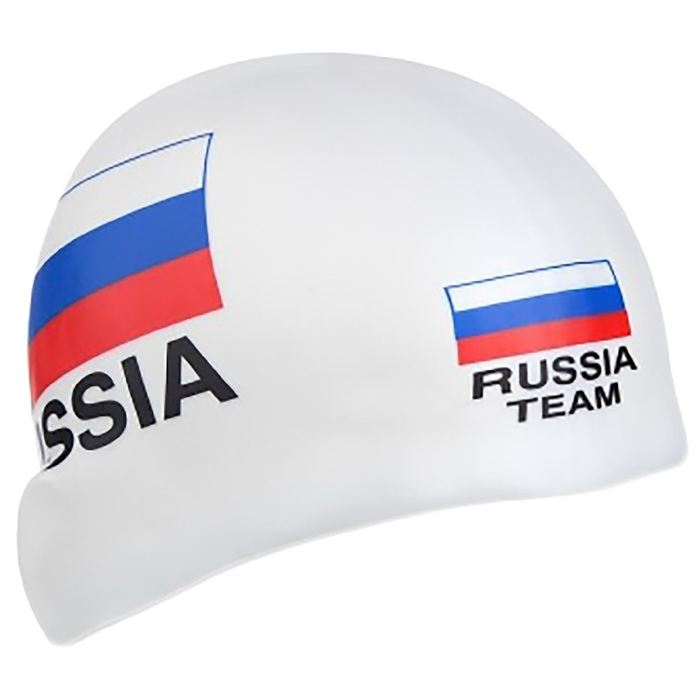 Силиконовая шапочка Russian Team M0538 01 0 02W White