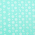 Фетр ламинированный с перфорацией "Цветочки", бирюзовый, 57 см х 5 м 2896717