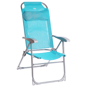 Кресло-шезлонг складное К2, 75 x 59 x 109 см, цвет бирюзовый