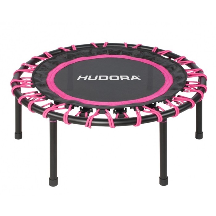 Фитнес-батут HUDORA Trampolin Sky 91, цвет черно-розовый