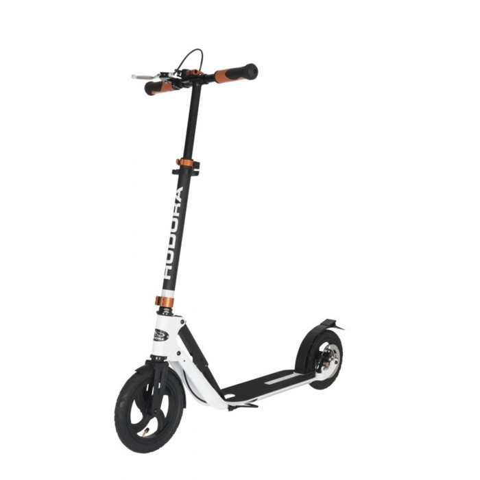 Самокат HUDORA BIG WHEEL AIR 230 DUAL BRAKE, цвет белый